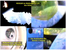 Bilder in der Hochatmosphäre der Erde während MIRIAM 1